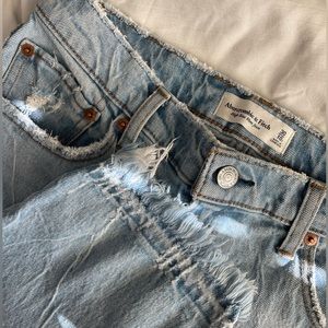 A&F high rise mom jeans